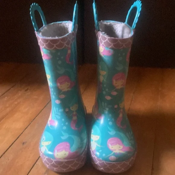 Girl's waterproof easy-on rain boots - Picture 7 of 10